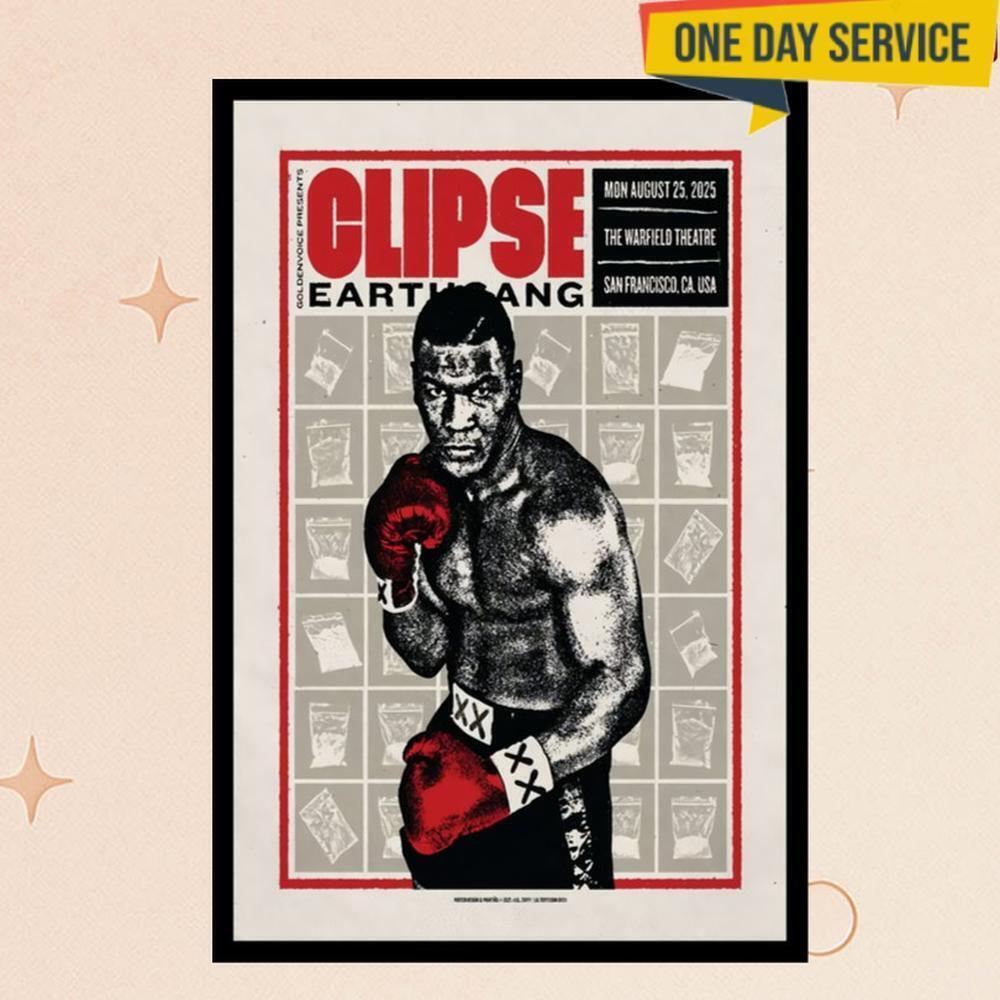 Clipse San Francisco Ca Aug 25 2025 Tour Poster